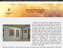 Tablet Screenshot of galleriapontevecchio.com